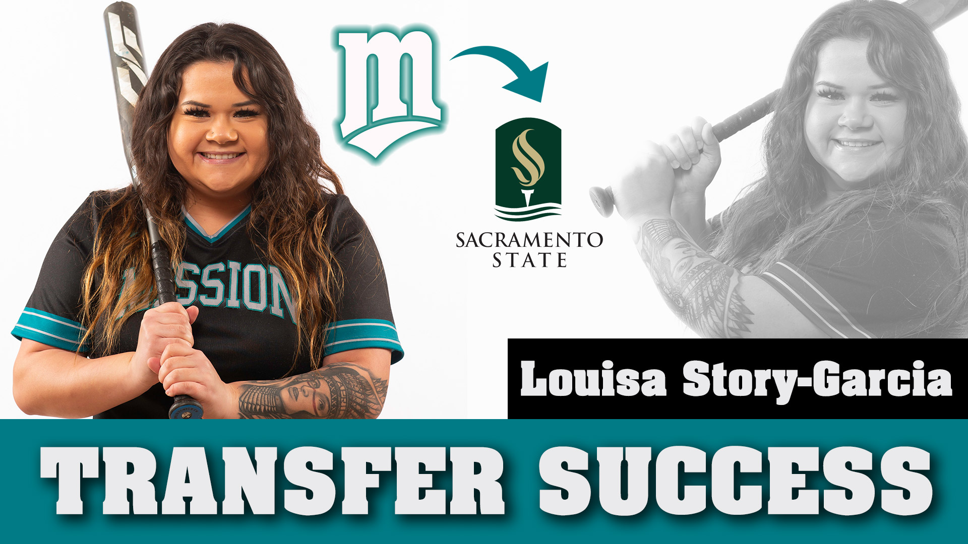 Louisa Story-Garcia will transfer to Sacramento State.