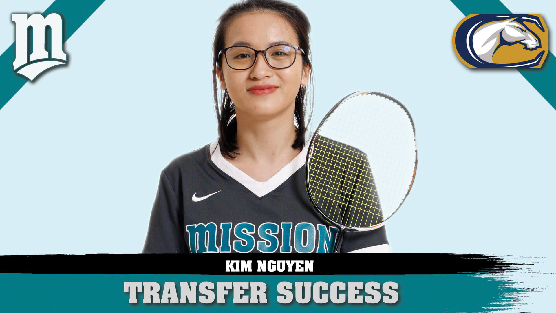 woman holding racket over shoulder